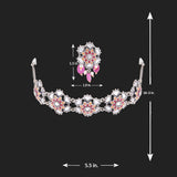 Thikri Enameled Floral Motifs Necklace Set