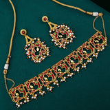 Tahira Cutwork Design Choker Necklace Set