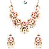 Tahira Traditional Chandbali Necklace Set