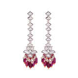 Thikri Mirrors Embellished Drop Earrings