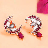 Thikri Half Moon Earrings