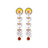 Aham Brahmasmi Moksh Layered Drop Earrings
