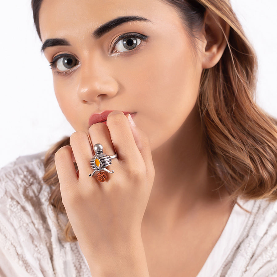 Aham Brahmasmi Shiva's Third Eye Ring – VOYLLA