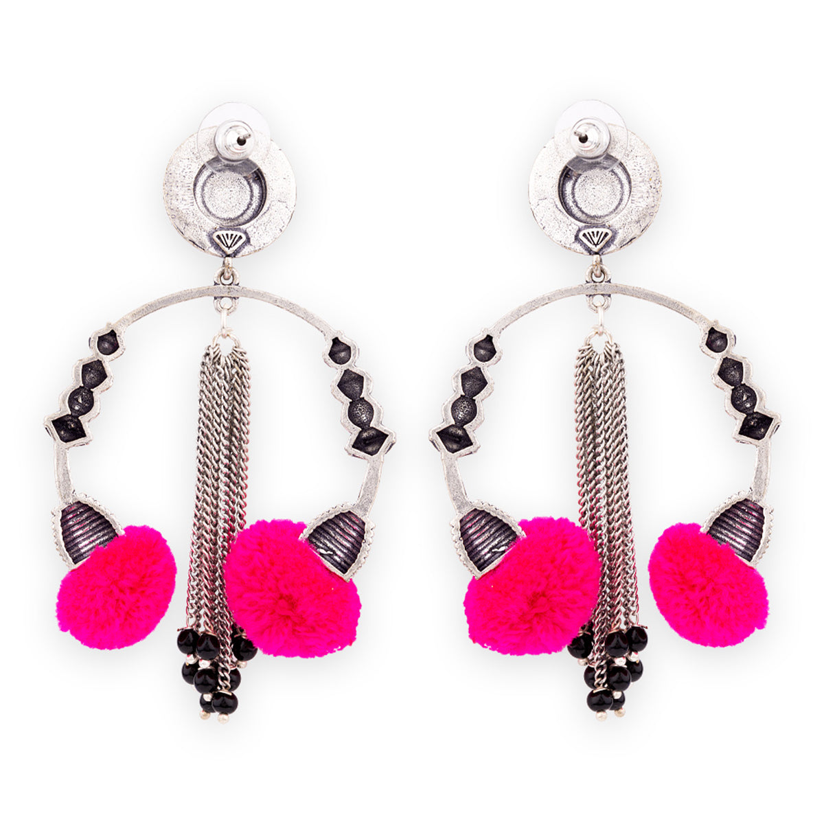 Kalbelia Beaded Chain Earrings