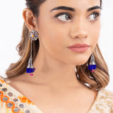 Kalbelia Long Pom Pom Earrings
