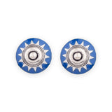 Kalbelia Blue Enamel Stud Earrings