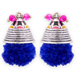 Kalbelia Tribe Pom Pom Earrings