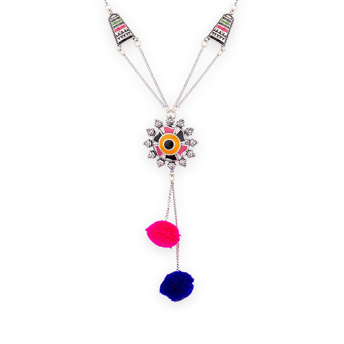 Kalbelia Colorful Enamel Statement Necklace