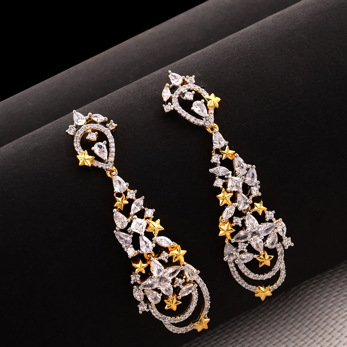 Pixie Dust American Diamond Chandelier Earrings – VOYLLA