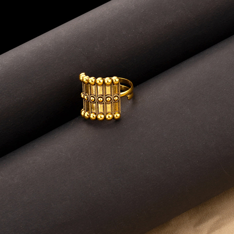 Rava Ball Adjustable Statement Ring