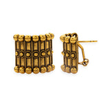 Rava Ball Trendy Oxidised Gold Stud Earrings
