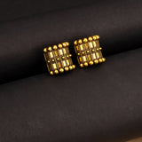 Rava Ball Trendy Oxidised Gold Stud Earrings
