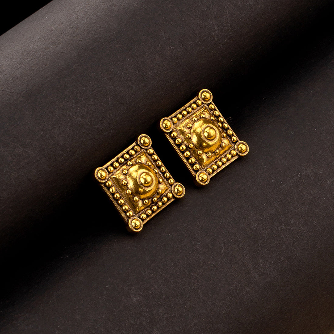 Golden Fancy Gold Plated Brass Leaf Design Stud Earrings For Girls Women.,  Size: Small at Rs 150/pair in Jaipur