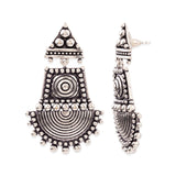 Rava Ball Silver Oxidised Earrings