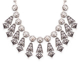 Rava Ball Oxidized Silver Plated Statement Necklace