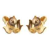 Apsara Peacock Motif Stud Earrings