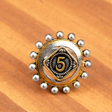 Gullak Numeric Print Statement Ring