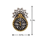Gullak Numeric Engraved Stud Earrings