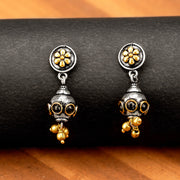 Gullak Floral Engraved Antique Earrings