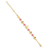 Love Paradise Floral Motif Chain Bracelet