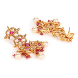 Lattic Gold-plated brass earrings