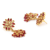 Lattice Gold-Plated Earrings