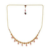 Lattic Rose Gold-plated brass Necklace set