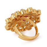 Lattic Gold-plated ring