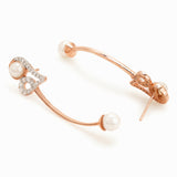 Voylla Rose gold-plated brass earrings