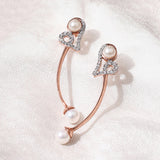 Voylla Rose gold-plated brass earrings