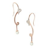 Voylla Rose Gold Brass Earrings