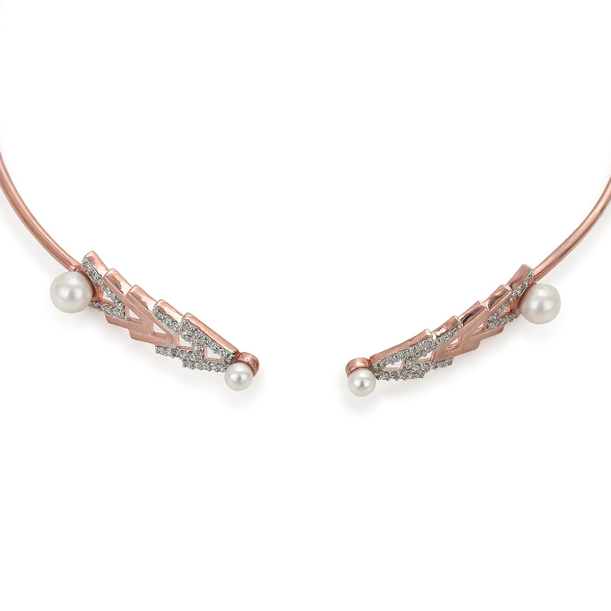 Rose Gold Plated Brass Necklace