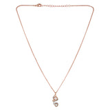 Voylaa rose gold-plated brass necklace set
