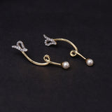 Rose Gold plated Brass Earring