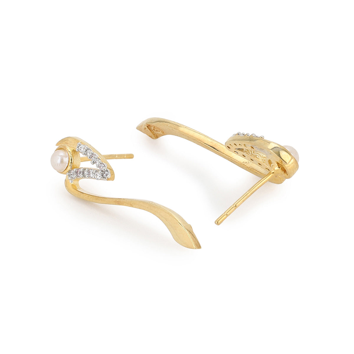 VOYLLA Gold Brass Earrings