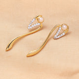 VOYLLA Gold Brass Earrings