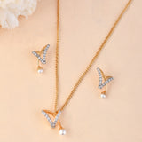 Voylla Gold Plated Necklace Set