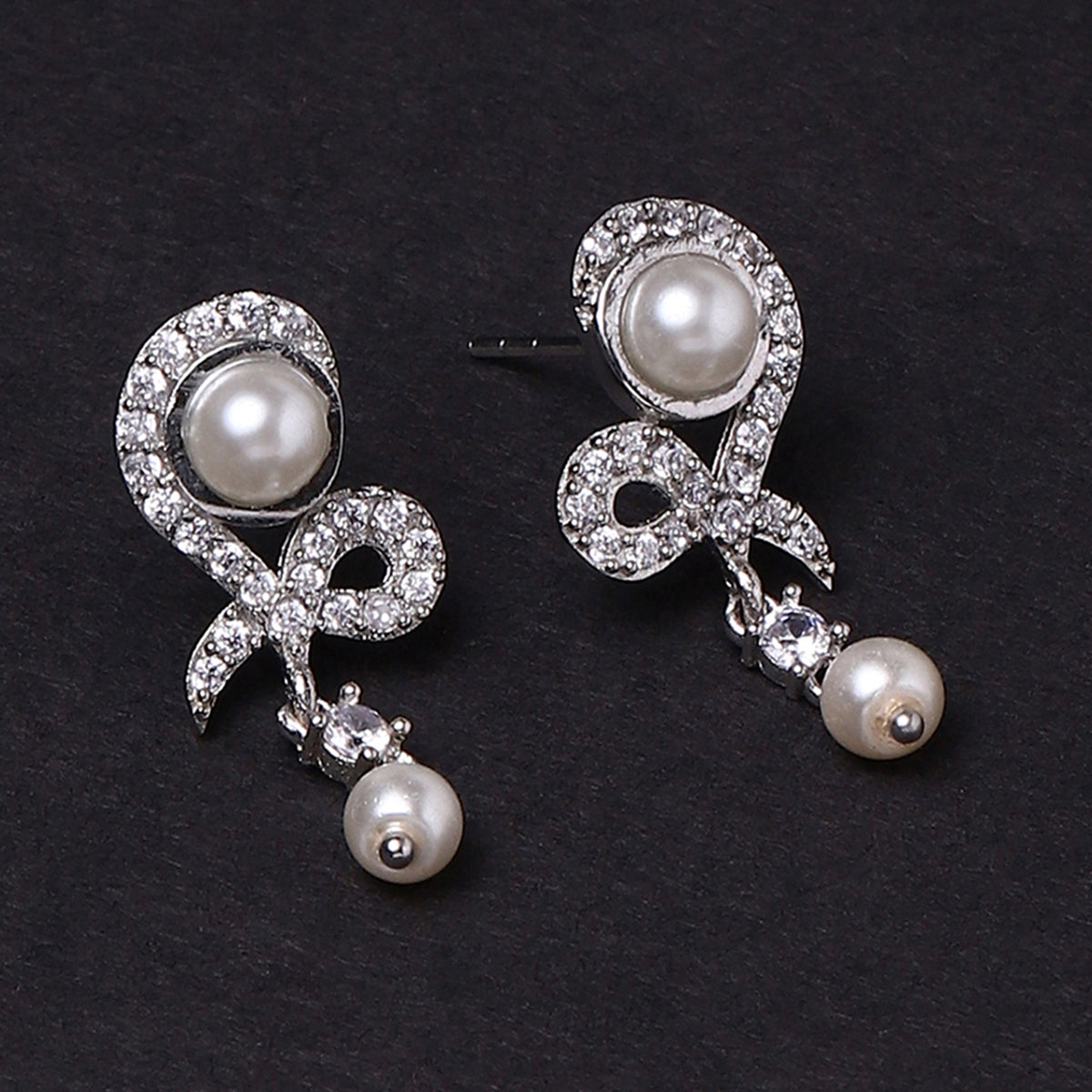 Voylla silver brass earrings