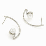 Voylla Silver-Plated Cuff Earrings