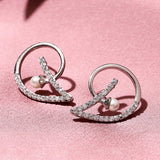 Voylla Gold-Plated Brass Diamond Earrings