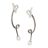 Voylla Silver Brass Earrings