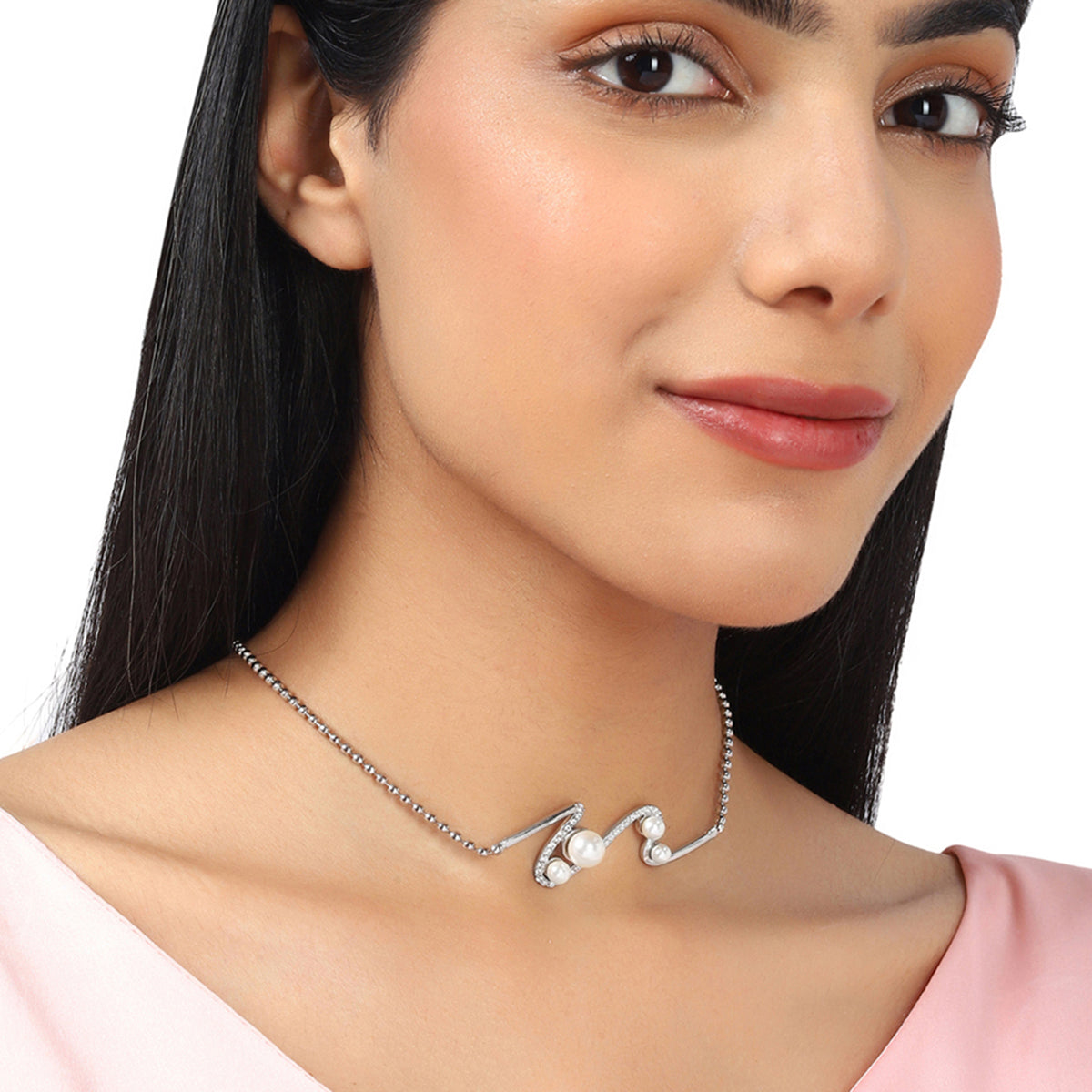 Voylla Silver Brass Necklace Sets – VOYLLA