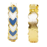 Fashion Trendy Hoops Gold Brass Earrings