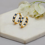 Fashion Trendy Hoops Gold Brass Earrings