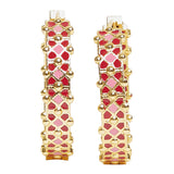 Trendy Hoops Gold Plated Brass Earrings