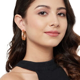 Trendy Hoops Gold Plated Brass Earrings