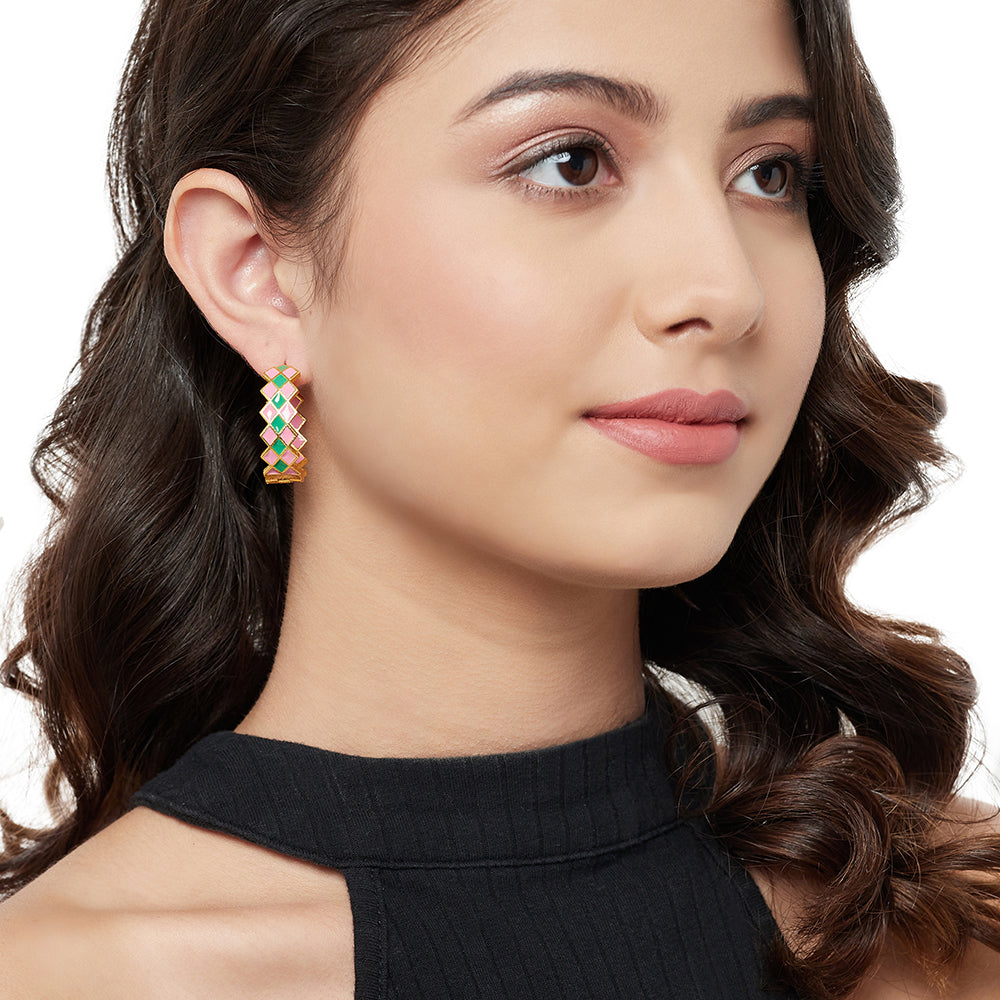 Buy Elegant Party Wear One Gram Gold Leaf Dangle Earrings Design for Girls