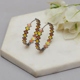 Trendy Hoops Multicoloured Stylish Earrings