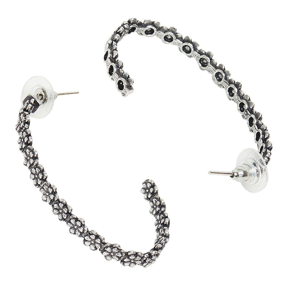 Women's Lightweight Fabric choker Necklace Earrings Jewelry Set saree suit  skirt wear black color