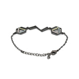 Benzene Black Rhodium Adjustable Bracelet